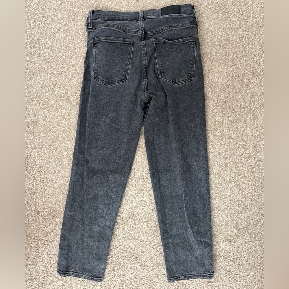 Pistola Charlie High Rise Straight Leg Cropped Jeans Memento Y2K Grunge Style - Picture 3 of 8